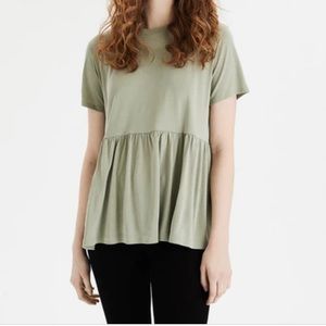 American Eagle green babydoll shirt.
